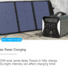 solar panel charging 1000w portable power station